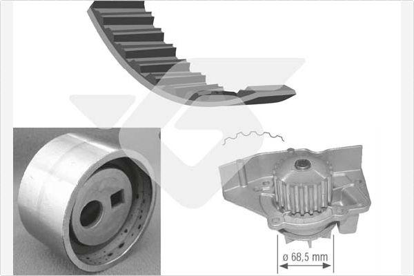 Hutchinson KH 278WP12 - Водна помпа+ к-кт ангренажен ремък vvparts.bg