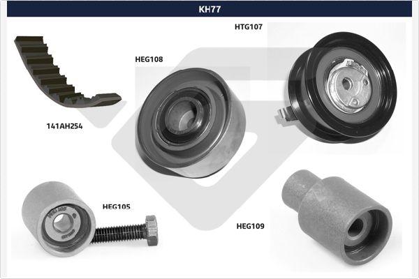 Hutchinson KH 77 - Комплект ангренажен ремък vvparts.bg