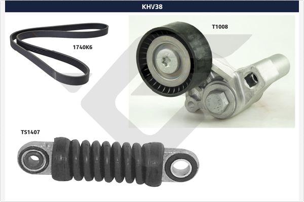 Hutchinson KHV 38 - Комплект пистов ремък vvparts.bg