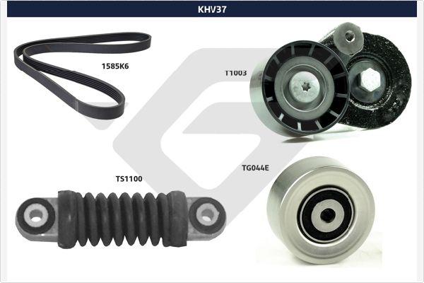 Hutchinson KHV 37 - Комплект пистов ремък vvparts.bg