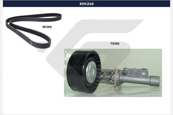 Hutchinson KHV 240 - Комплект пистов ремък vvparts.bg