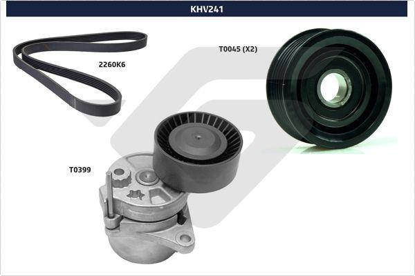 Hutchinson KHV 241 - Комплект пистов ремък vvparts.bg