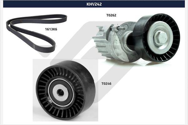 Hutchinson KHV 242 - Комплект пистов ремък vvparts.bg