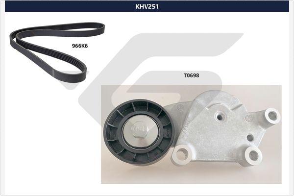 Hutchinson KHV 251 - Комплект пистов ремък vvparts.bg