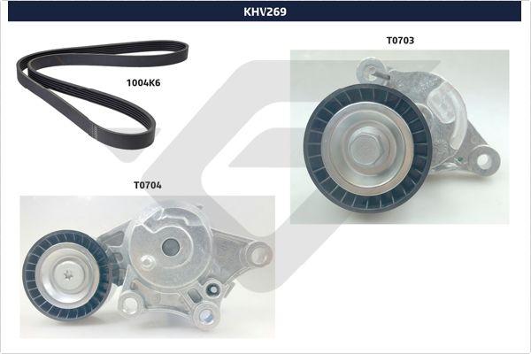 Hutchinson KHV 269 - Комплект пистов ремък vvparts.bg