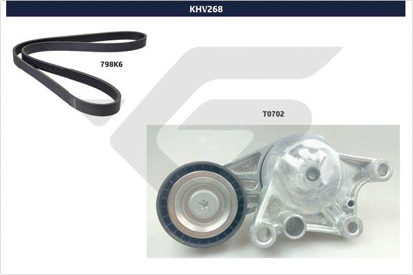 Hutchinson KHV 268 - Комплект пистов ремък vvparts.bg