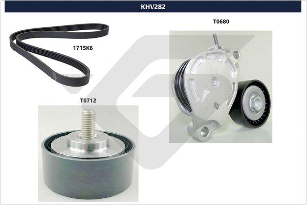 Hutchinson KHV 282 - Комплект пистов ремък vvparts.bg