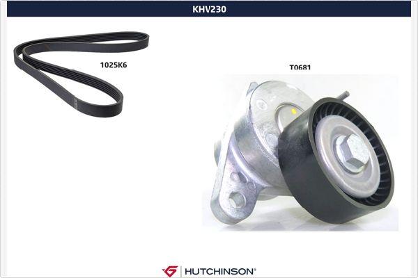 Hutchinson KHV 230 - Комплект пистов ремък vvparts.bg