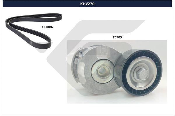 Hutchinson KHV 270 - Комплект пистов ремък vvparts.bg