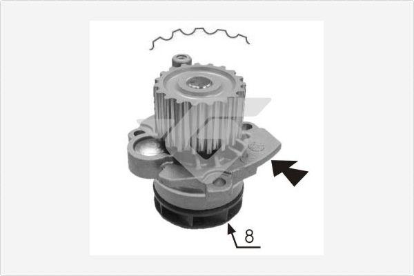 Hutchinson WP0056V - Водна помпа vvparts.bg