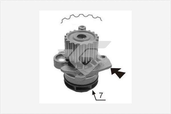 Hutchinson WP0067V - Водна помпа vvparts.bg