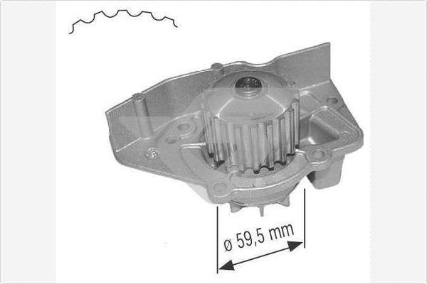 Hutchinson WP0011V - Водна помпа vvparts.bg