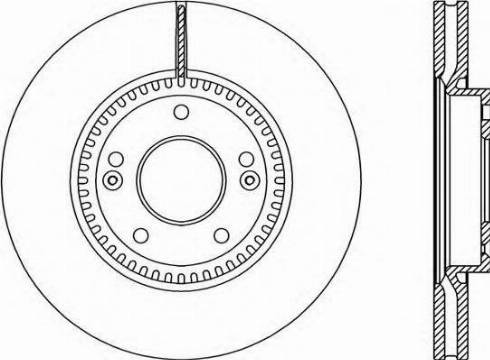 Hyundai 51712-2Y000 - Спирачен диск vvparts.bg