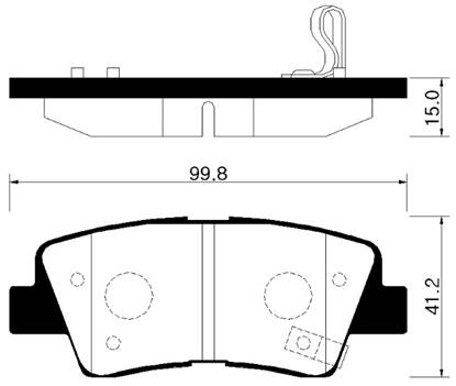 Hyundai 583023ZA70 - Комплект спирачно феродо, дискови спирачки vvparts.bg