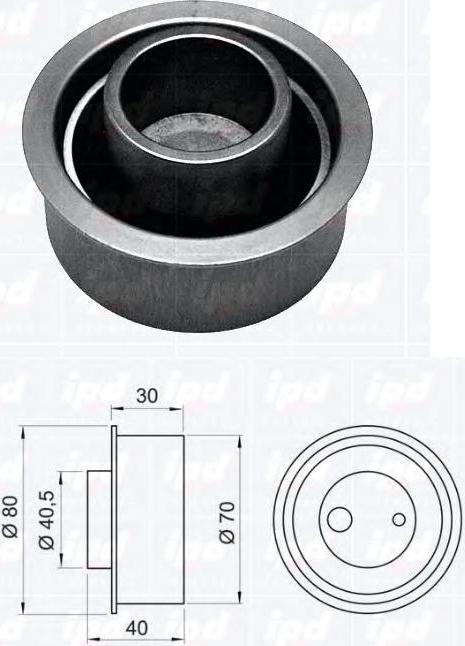 Hyundai 24410-23500 - Обтяжна ролка, ангренаж vvparts.bg