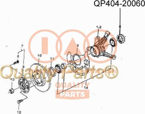 IAP QUALITY PARTS 404-20060 - Семеринг, главина на колелото vvparts.bg