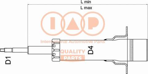 IAP QUALITY PARTS 504-06014U - Амортисьор vvparts.bg