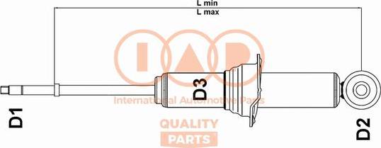 IAP QUALITY PARTS 504-06015U - Амортисьор vvparts.bg