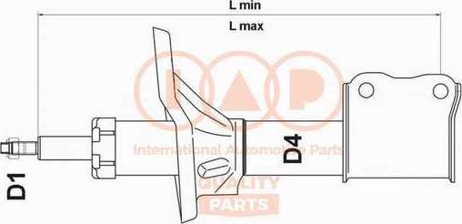 IAP QUALITY PARTS 504-17100 - Амортисьор vvparts.bg