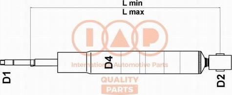 IAP QUALITY PARTS 504-17007 - Амортисьор vvparts.bg