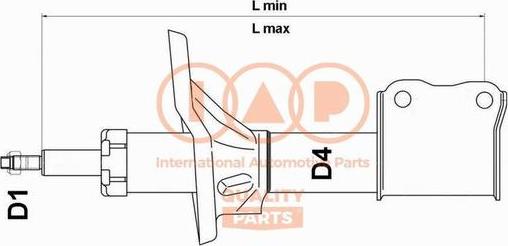 IAP QUALITY PARTS 504-20060 - Амортисьор vvparts.bg