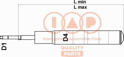 IAP QUALITY PARTS 504-11056U - Амортисьор vvparts.bg