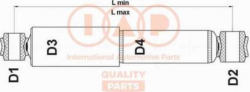 IAP QUALITY PARTS 504-13165 - Амортисьор vvparts.bg