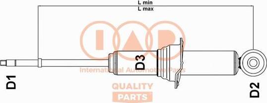 IAP QUALITY PARTS 504-12122 - Амортисьор vvparts.bg