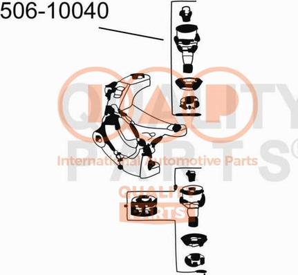 IAP QUALITY PARTS 506-10040 - Шарнири vvparts.bg