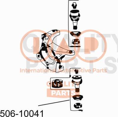 IAP QUALITY PARTS 506-10041 - Шарнири vvparts.bg