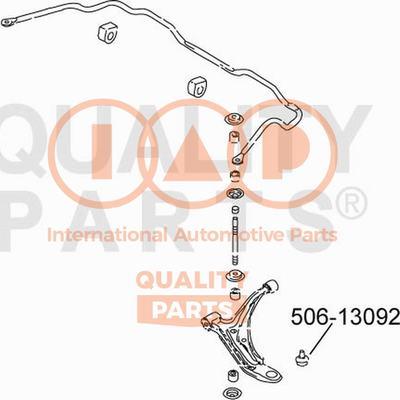 IAP QUALITY PARTS 506-13092 - Шарнири vvparts.bg