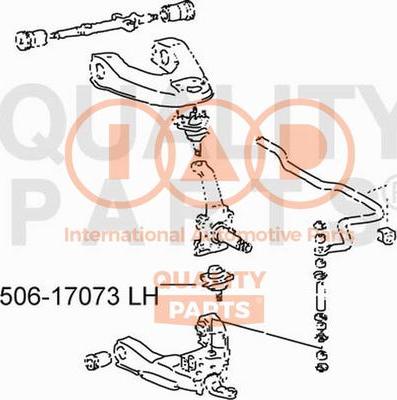 IAP QUALITY PARTS 506-17073 - Шарнири vvparts.bg