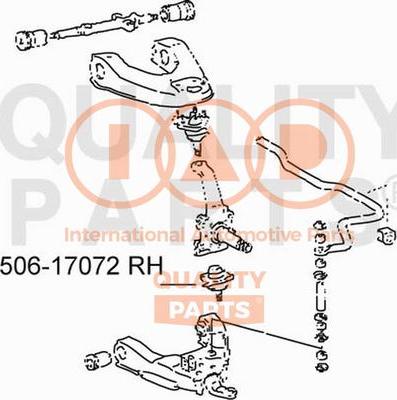 IAP QUALITY PARTS 506-17072 - Шарнири vvparts.bg