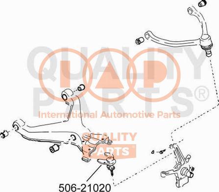 IAP QUALITY PARTS 506-21020 - Шарнири vvparts.bg