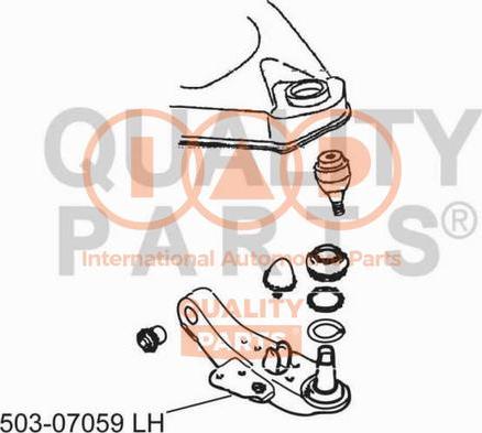 IAP QUALITY PARTS 503-07059 - Носач, окачване на колелата vvparts.bg