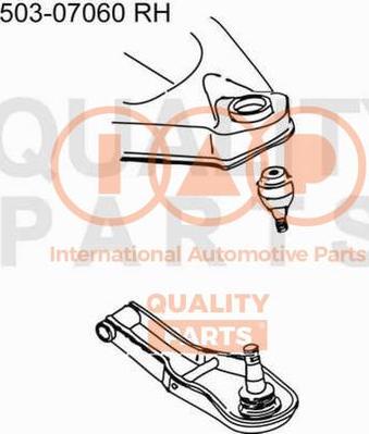 IAP QUALITY PARTS 503-07060 - Носач, окачване на колелата vvparts.bg