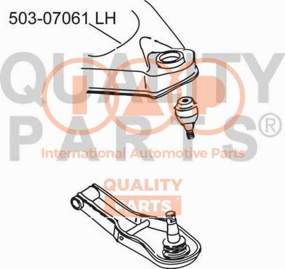 IAP QUALITY PARTS 503-07061 - Носач, окачване на колелата vvparts.bg