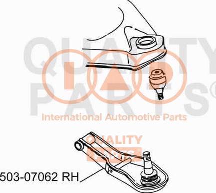 IAP QUALITY PARTS 503-07062 - Носач, окачване на колелата vvparts.bg