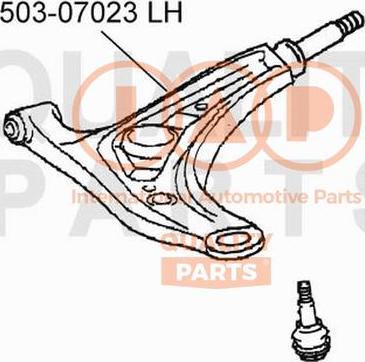 IAP QUALITY PARTS 503-07023 - Носач, окачване на колелата vvparts.bg