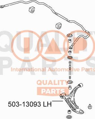 IAP QUALITY PARTS 503-13093 - Носач, окачване на колелата vvparts.bg