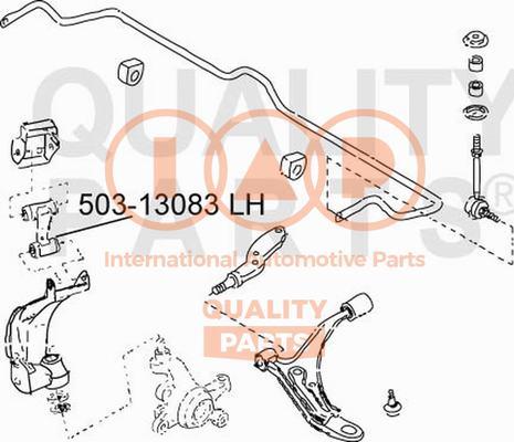 IAP QUALITY PARTS 503-13083 - Носач, окачване на колелата vvparts.bg