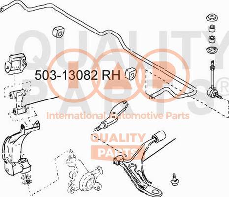 IAP QUALITY PARTS 503-13082 - Носач, окачване на колелата vvparts.bg