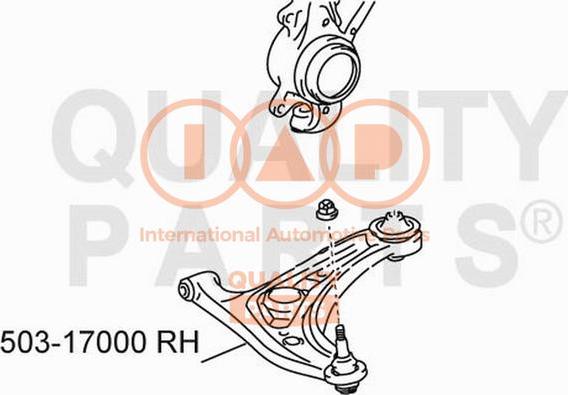 IAP QUALITY PARTS 503-17000 - Носач, окачване на колелата vvparts.bg