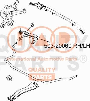 IAP QUALITY PARTS 503-20060 - Носач, окачване на колелата vvparts.bg