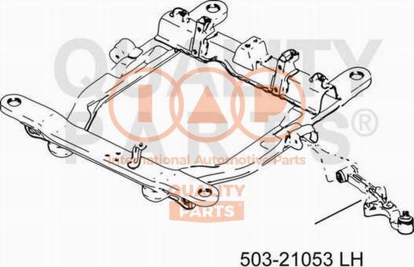 IAP QUALITY PARTS 503-21053 - Носач, окачване на колелата vvparts.bg