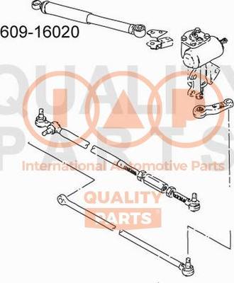 IAP QUALITY PARTS 609-16020 - Демпер (успокоител), кормилно управление vvparts.bg