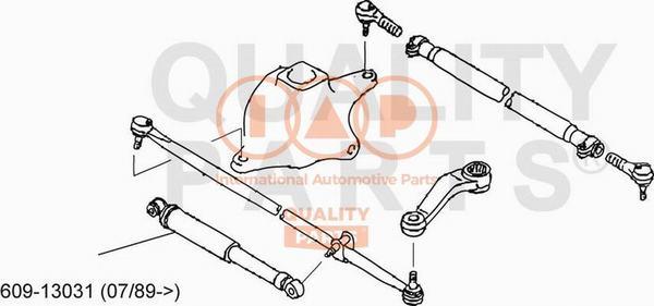 IAP QUALITY PARTS 609-13031 - Демпер (успокоител), кормилно управление vvparts.bg