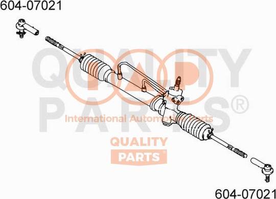 IAP QUALITY PARTS 604-07021 - Накрайник на напречна кормилна щанга vvparts.bg