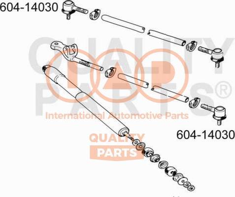 IAP QUALITY PARTS 604-14030 - Накрайник на напречна кормилна щанга vvparts.bg