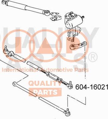 IAP QUALITY PARTS 604-16021 - Накрайник на напречна кормилна щанга vvparts.bg